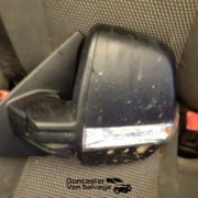 FIAT DOBLO / COMBO 2016 MANUAL DOOR MIRROR N/S PASSENGER SIDE BLACK PLASTIC