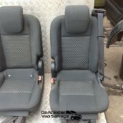 FORD TRANSIT MINIBUS 2020 COMPLETE ROW OF SEATS WITH SEAT BELTS