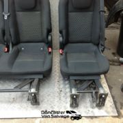 FORD TRANSIT MINIBUS 2020 COMPLETE ROW OF SEATS WITH SEAT BELTS