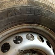 MERCEDES SPRINTER SPARE WHEEL FITTED WITH 215/65/R15C TYRE 8MM TREAD