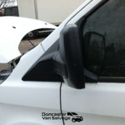 FORD TRANSIT CUSTOM N/S DRIVERS ELECTRIC DOOR MIRROR (BLACK PLASTIC)