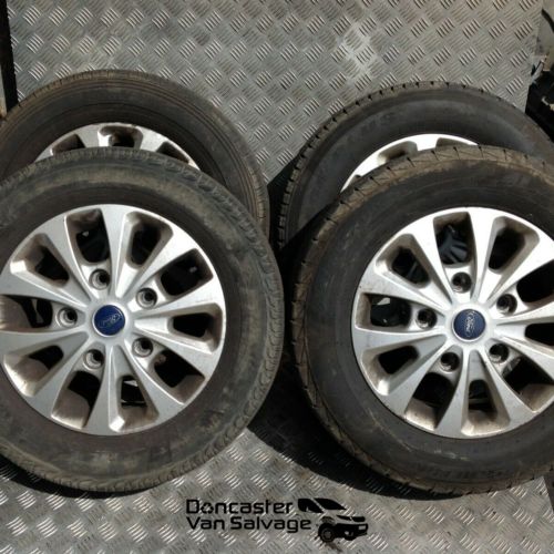 FORD-TRANSIT-CUSTOM-2018-ALLOY-WHEEL-SET-FITTED-WITH-23565R16C-TYRES-174832029158