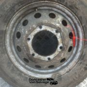 FORD TRANSIT MK8 TWIN WHEEL SPARE WHEEL FITTED WITH 195/75/R16C TYRE 6MM TREAD