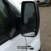 FORD TRANSIT CUSTOM O/S DRIVERS ELECTRIC DOOR MIRROR (BLACK PLASTIC)