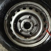 FORD TRANSIT CUSTOM SPARE WHEEL FITTED WITH 215/65/R15C GOODYEAR TYRE 9MM